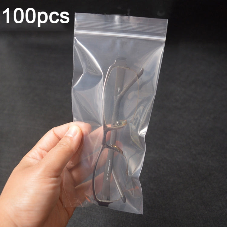 100pcs  Perforated Ziplock Bag Thickened Transparent Packaging Bag Plastic Sealed Bag