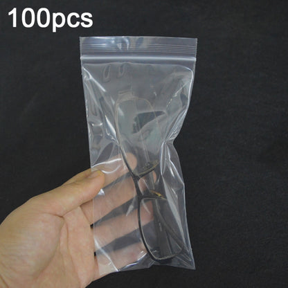 100pcs  Perforated Ziplock Bag Thickened Transparent Packaging Bag Plastic Sealed Bag