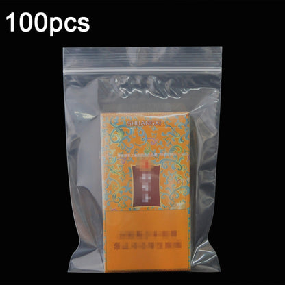 100pcs  Perforated Ziplock Bag Thickened Transparent Packaging Bag Plastic Sealed Bag