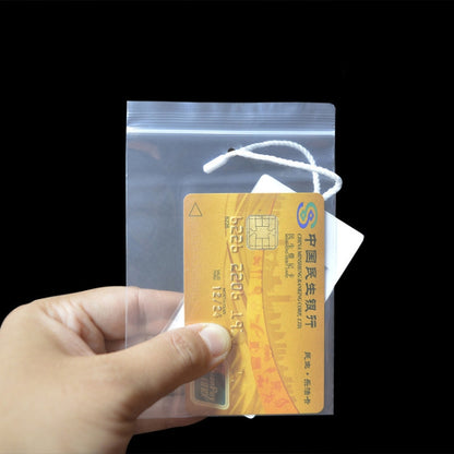 100pcs  Perforated Ziplock Bag Thickened Transparent Packaging Bag Plastic Sealed Bag