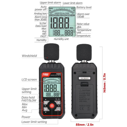 Household Noise Tester Decibel Device, TASI TA651B, TASI TA651A