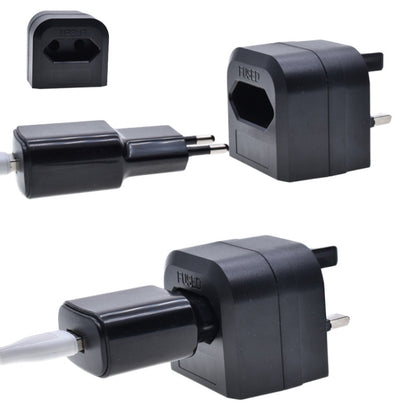 250V EU Plug To UK Plug With Fuse Conversion Plug, EU Plug To UK Plug