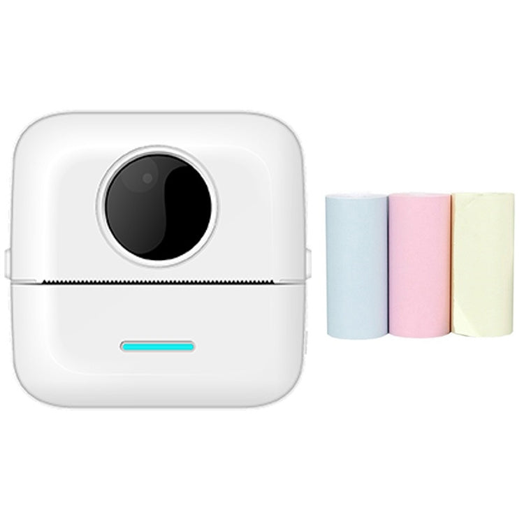 Mini Student Wrong Question Bluetooth Thermal Printer, With 5 Rolls White Paper, With 3 Rolls Color Paper