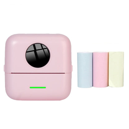 Mini Student Wrong Question Bluetooth Thermal Printer, With 5 Rolls White Paper, With 3 Rolls Color Paper