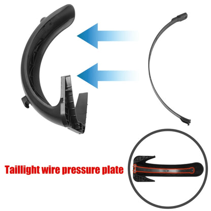For Ninebot Max G30 Electric Scooter Parts Fender Tail Light Line Cover, Line Cover (Black)