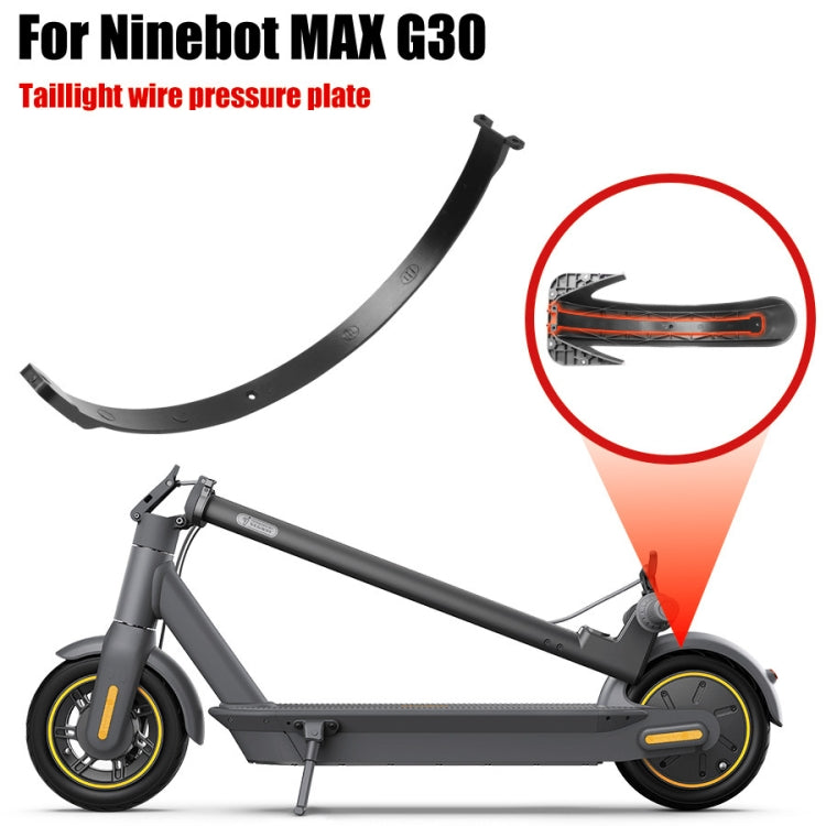 For Ninebot Max G30 Electric Scooter Parts Fender Tail Light Line Cover, Line Cover (Black)