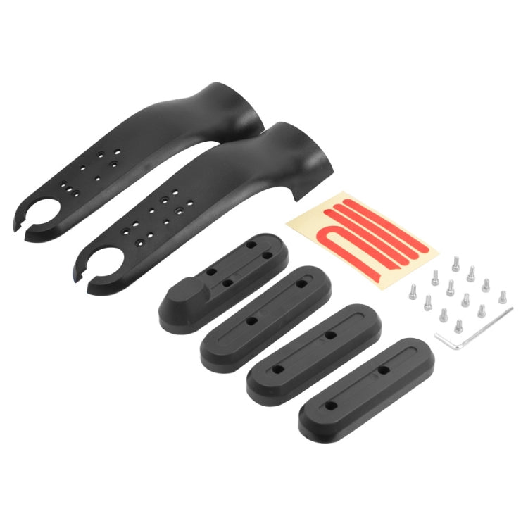 Pour Xiaomi M365 / PRO / 1S Accessoires de Skateboard : Housse de protection en plastique pour fourche avant et jeu de bandes réfléchissantes