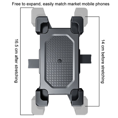 Shockproof Motorcycle Mobile Phone Holder Outdoor Bike Navigation Holder, Rearview Mirror, Handlebars