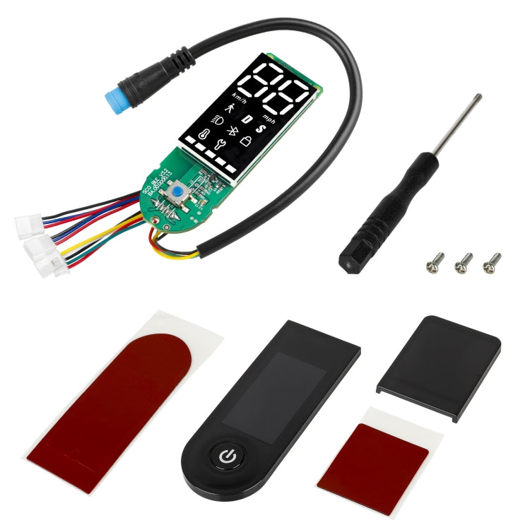 Pour trottinette électrique Xiaomi Pro/Pro 2/1S, ensemble de carte Bluetooth à double frein à quatre fils, carte seule, avec panneau de commutation