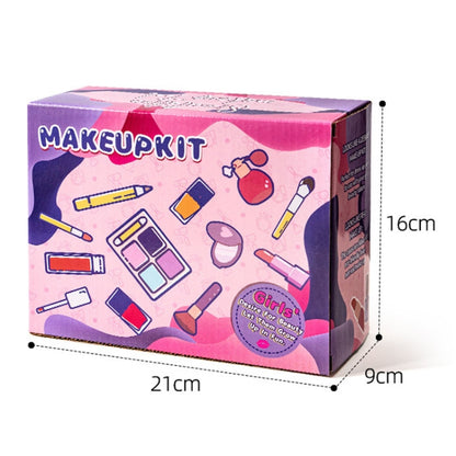 Girls Simulation Dressing Makeup Box Play House Non-toxic Cosmetics Set, 21 In 1 Rose Leather Bag, 21 In 1 Orange Leather Bag, 20 In 1 OPP Bag