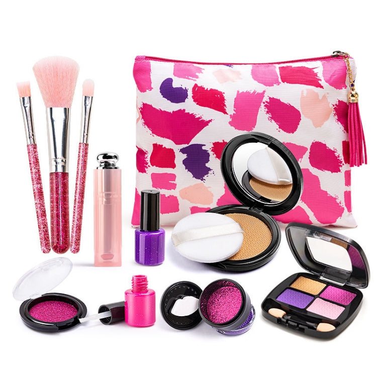 Ensemble de cosmétiques non toxiques 11 pièces/set pour filles, boîte de maquillage de simulation, belle trousse de maquillage 1164, sac à pois 1162, sac coquillage 1165, sac graffiti 1163, sac OPP 1162A, sac OPP 1163A, sac OPP 1164A, sac OPP 1165A