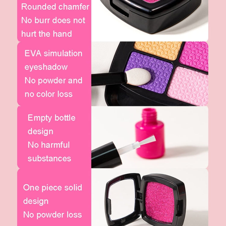 Ensemble de cosmétiques non toxiques 11 pièces/set pour filles, boîte de maquillage de simulation, belle trousse de maquillage 1164, sac à pois 1162, sac coquillage 1165, sac graffiti 1163, sac OPP 1162A, sac OPP 1163A, sac OPP 1164A, sac OPP 1165A