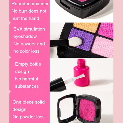 Ensemble de cosmétiques non toxiques 11 pièces/set pour filles, boîte de maquillage de simulation, belle trousse de maquillage 1164, sac à pois 1162, sac coquillage 1165, sac graffiti 1163, sac OPP 1162A, sac OPP 1163A, sac OPP 1164A, sac OPP 1165A