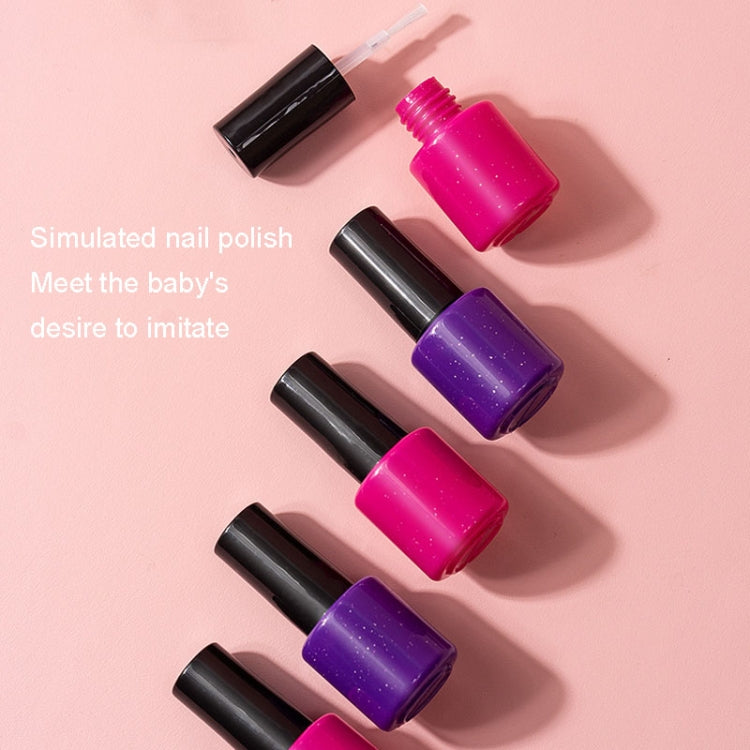Ensemble de cosmétiques non toxiques 11 pièces/set pour filles, boîte de maquillage de simulation, belle trousse de maquillage 1164, sac à pois 1162, sac coquillage 1165, sac graffiti 1163, sac OPP 1162A, sac OPP 1163A, sac OPP 1164A, sac OPP 1165A