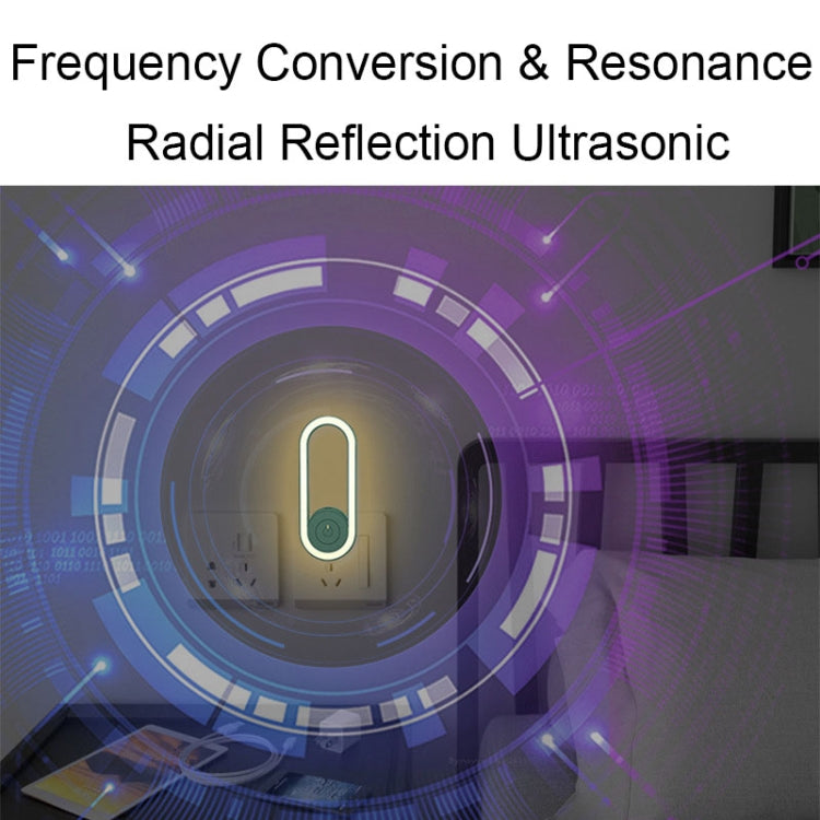Répulsif Moustiques et Acariens à Veilleuse Ultrasonique avec Prise US