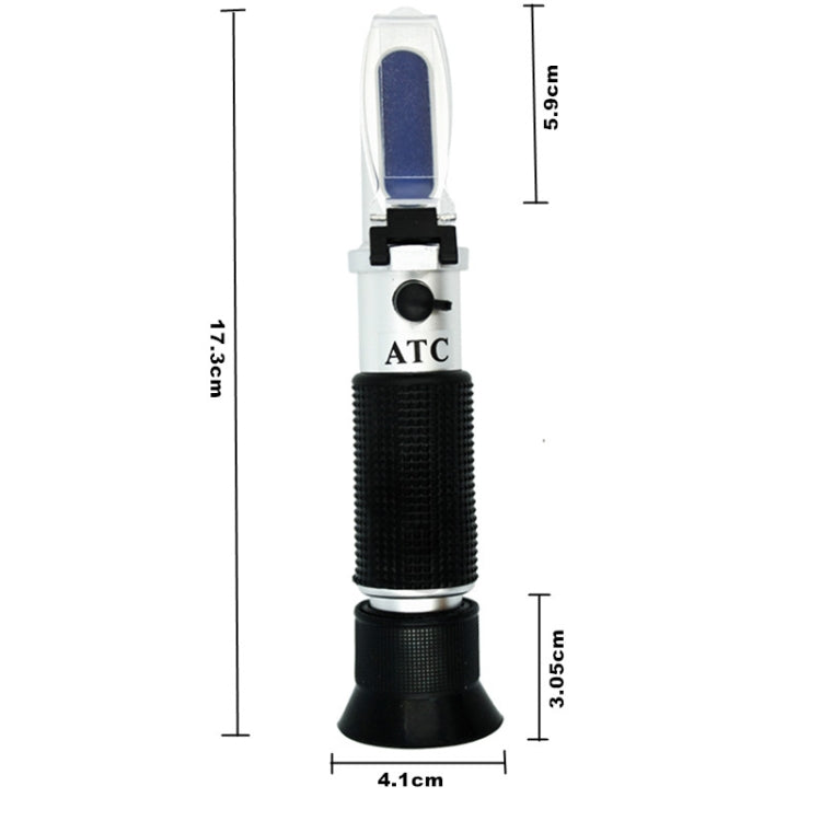 Handheld Refractometer Fruit Sugar Meter Brix Tester 0-32 Measuring Range, RF001BX With Plastic box