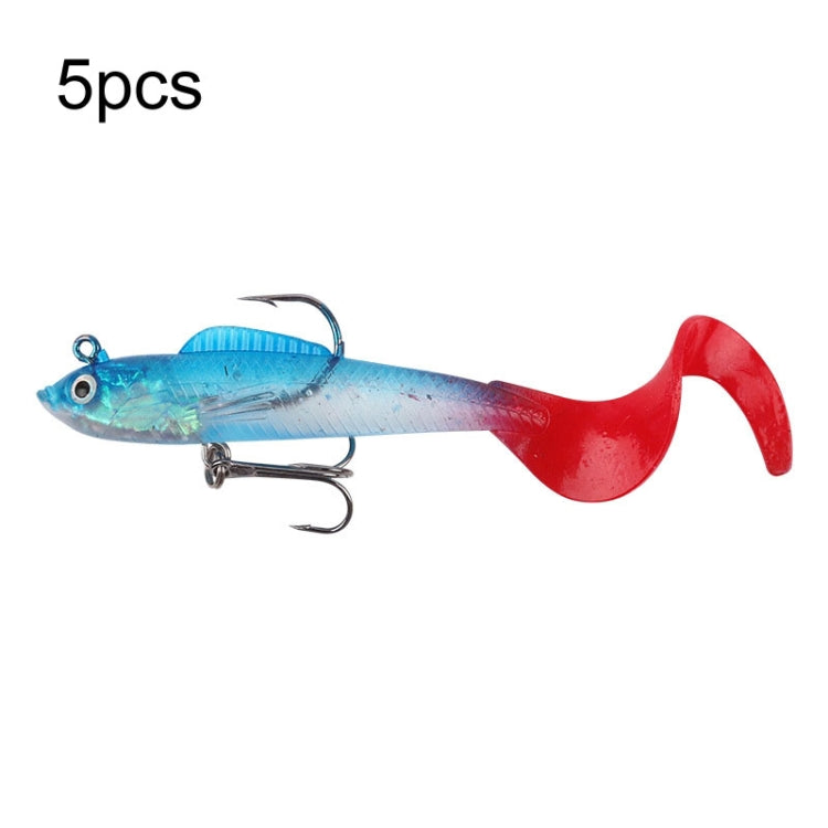 5pcs Roadrunner Soft Lures Leadheads Luminous Lures, Red White T Tail, Pink  T Tail, Blue  T Tail, Green  T Tail, Yellow  T Tail, White T Tail, Black T tail, Red Luminous Reel Tail, Blue Reel Tail, Green Reel Tail, Pink Reel Tail, Red Reel Tail        ...