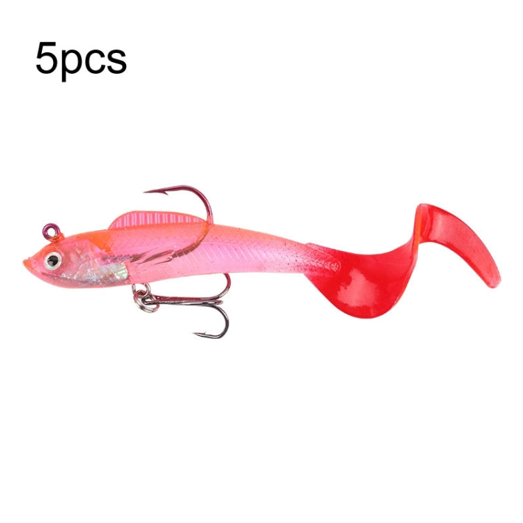 5pcs Roadrunner Soft Lures Leadheads Luminous Lures, Red White T Tail, Pink  T Tail, Blue  T Tail, Green  T Tail, Yellow  T Tail, White T Tail, Black T tail, Red Luminous Reel Tail, Blue Reel Tail, Green Reel Tail, Pink Reel Tail, Red Reel Tail        ...