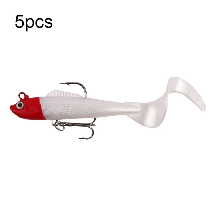 5pcs Roadrunner Soft Lures Leadheads Luminous Lures, Red White T Tail, Pink  T Tail, Blue  T Tail, Green  T Tail, Yellow  T Tail, White T Tail, Black T tail, Red Luminous Reel Tail, Blue Reel Tail, Green Reel Tail, Pink Reel Tail, Red Reel Tail        ...