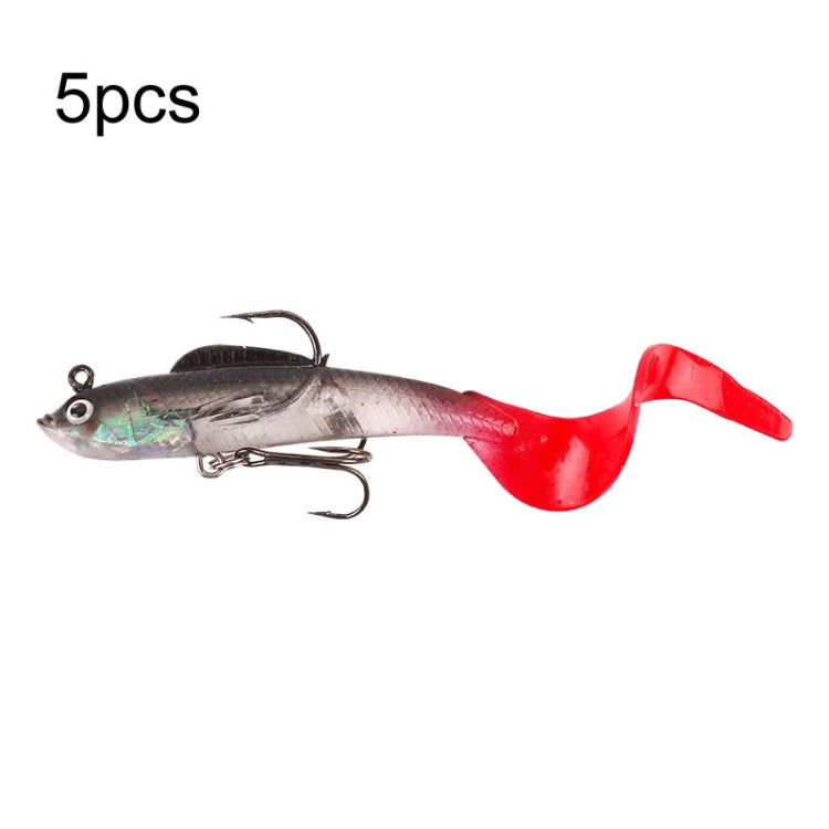 5pcs Roadrunner Soft Lures Leadheads Luminous Lures, Red White T Tail, Pink  T Tail, Blue  T Tail, Green  T Tail, Yellow  T Tail, White T Tail, Black T tail, Red Luminous Reel Tail, Blue Reel Tail, Green Reel Tail, Pink Reel Tail, Red Reel Tail        ...