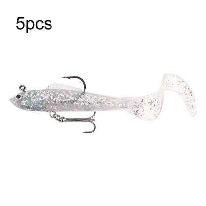 5pcs Roadrunner Soft Lures Leadheads Luminous Lures, Red White T Tail, Pink  T Tail, Blue  T Tail, Green  T Tail, Yellow  T Tail, White T Tail, Black T tail, Red Luminous Reel Tail, Blue Reel Tail, Green Reel Tail, Pink Reel Tail, Red Reel Tail        ...
