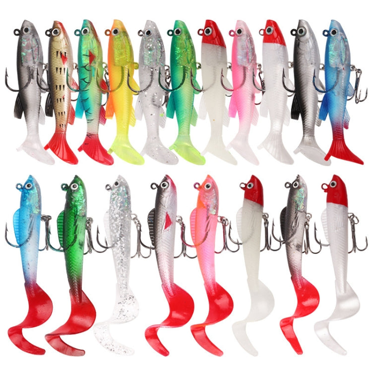 5pcs Roadrunner Soft Lures Leadheads Luminous Lures, Red White T Tail, Pink  T Tail, Blue  T Tail, Green  T Tail, Yellow  T Tail, White T Tail, Black T tail, Red Luminous Reel Tail, Blue Reel Tail, Green Reel Tail, Pink Reel Tail, Red Reel Tail        ...