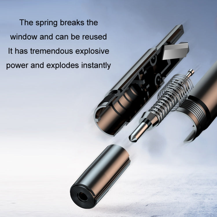 Vehicle-Mounted Multifunctional Broken Window Escape Safety Hammer