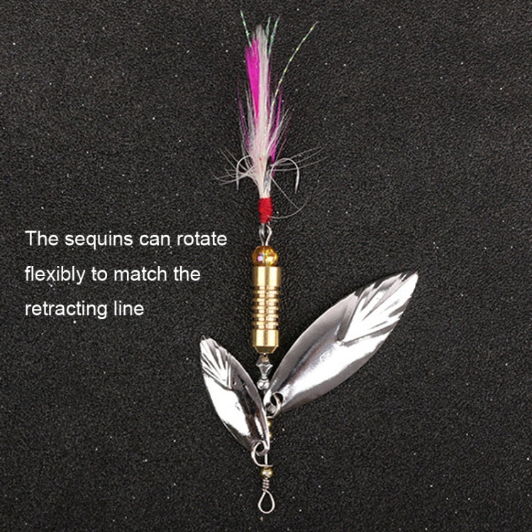 5 leurres à sequins Luya rotatifs en forme de feuille de saule, pendentif en cuivre Futaba 7g, pendentif en cuivre Futaba 10g, pendentif en cuivre Futaba 15g, pendentif en plomb 7g