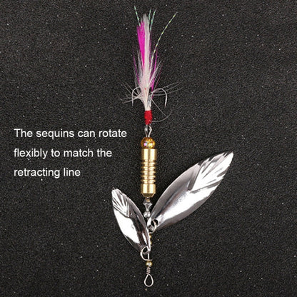 5 leurres à sequins Luya rotatifs en forme de feuille de saule, pendentif en cuivre Futaba 7g, pendentif en cuivre Futaba 10g, pendentif en cuivre Futaba 15g, pendentif en plomb 7g