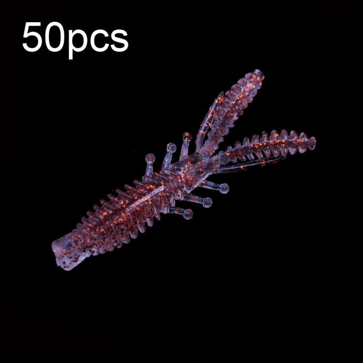 Appâts pour crevettes inversés flottants à filetage inversé, 50 petites, 50 grandes