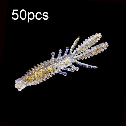 Appâts pour crevettes inversés flottants à filetage inversé, 50 petites, 50 grandes
