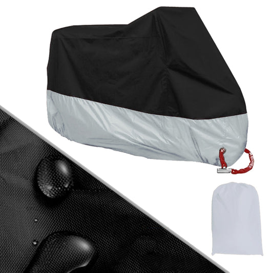 Bâche de protection moto 190T étanche anti-UV et anti-poussière, tailles M, L, XL, XXL, XXXL, XXXXL