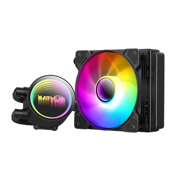 Sumtax Water Cooler Cpu Fan RGB Fan Liquid Heatsink Integrated Radiator, 120mm Colorful