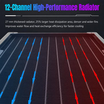 Sumtax Water Cooler Cpu Fan RGB Fan Liquid Heatsink Integrated Radiator, 120mm Colorful