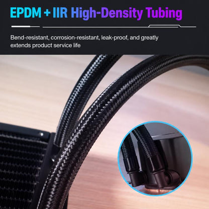 Sumtax Water Cooler Cpu Fan RGB Fan Liquid Heatsink Integrated Radiator, 120mm Colorful