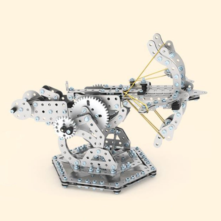 Puzzle Toys Intelligence Hand Assembly Mechanical Gear Transmission Building Blocks High Difficulty Metal Model, 580pcs Stone Throwing Machine, 660pcs Crossbow, 820pcs Dragon Crossbow, 500pcs Twisted Rock Thrower