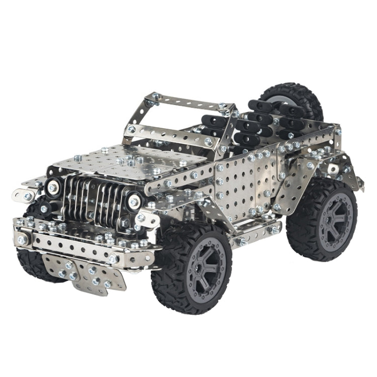 Assembly Off-Road Vehicle Intelligence Manual Assembly Toy Machinery Building Metal Model, Off-Road Vehicle