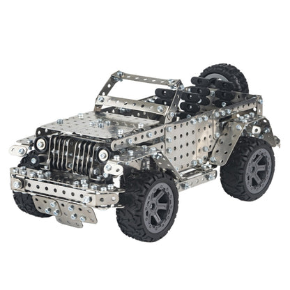 Assembly Off-Road Vehicle Intelligence Manual Assembly Toy Machinery Building Metal Model, Off-Road Vehicle