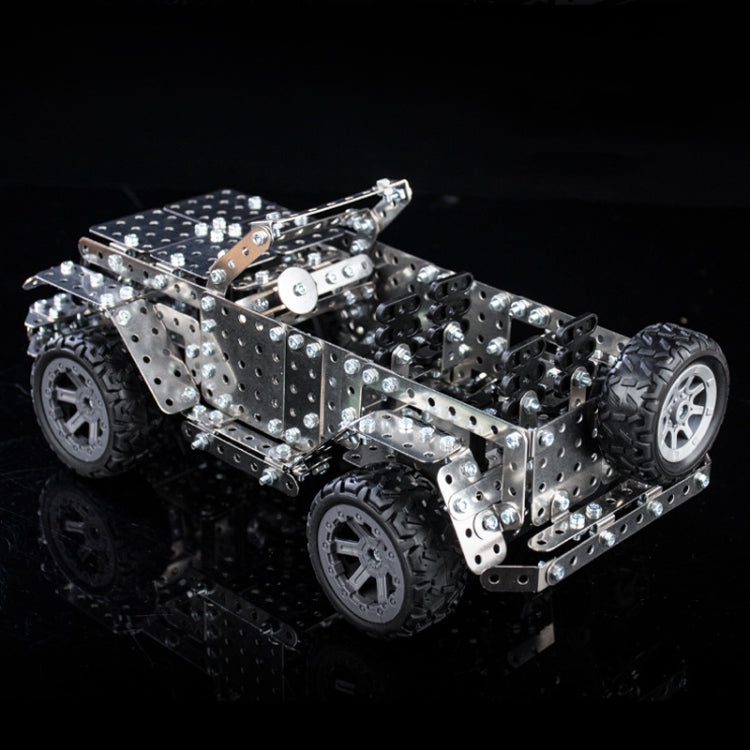 Assembly Off-Road Vehicle Intelligence Manual Assembly Toy Machinery Building Metal Model, Off-Road Vehicle