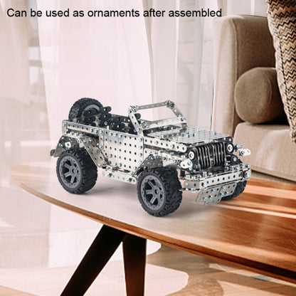 Assembly Off-Road Vehicle Intelligence Manual Assembly Toy Machinery Building Metal Model, Off-Road Vehicle