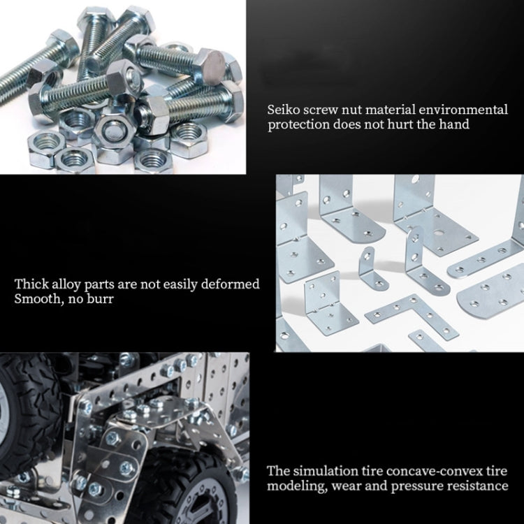 Assembly Off-Road Vehicle Intelligence Manual Assembly Toy Machinery Building Metal Model, Off-Road Vehicle
