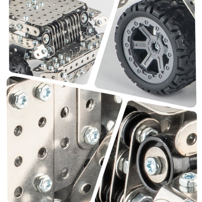 Assembly Off-Road Vehicle Intelligence Manual Assembly Toy Machinery Building Metal Model, Off-Road Vehicle