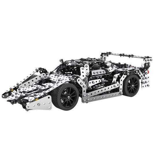 Modèle réduit de voiture en métal à assembler soi-même, jeu de construction intelligent et fait main, voiture de course