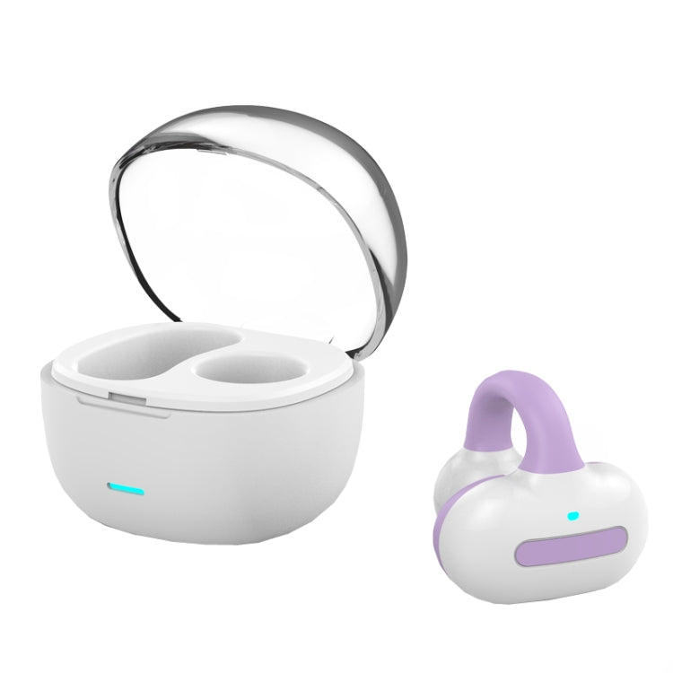 Ear Clip Type With Charging Warehouse Touch Bone Conduction Bluetooth Earphone, Black, Grey, Pink, Blue, Skin Color, Purple