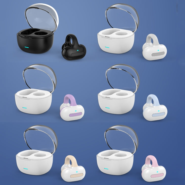 Ear Clip Type With Charging Warehouse Touch Bone Conduction Bluetooth Earphone, Black, Grey, Pink, Blue, Skin Color, Purple