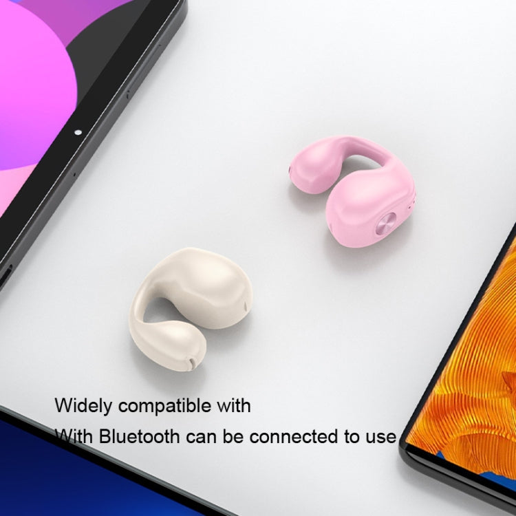 Single Ear Bone Conduction Bluetooth Earphone In-Ear Wearable Running Sports Mini, Single Ear (Pink), Single Ear (Blue), Single Ear (White), Single Ear (Skin Color), Single Ear (Black)