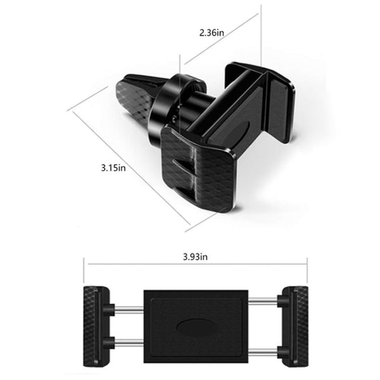 Support de téléphone portable multifonctionnel rotatif à 360 degrés pour sortie d'air de voiture