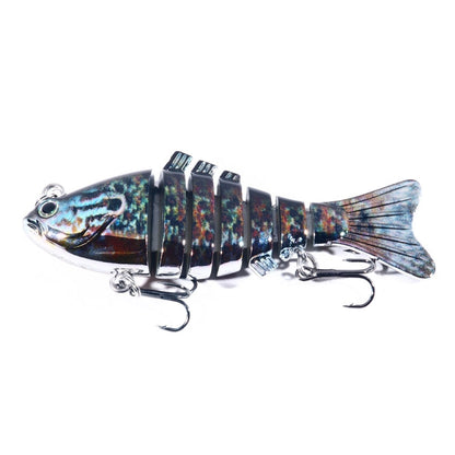 HENGJIA 10cm 24g Appât de pêche bionique multi-sections en plastique galvanisé, JM060 (3), JM060 (4), JM060 (5), JM060 (6), JM060 (1), JM060 (2)