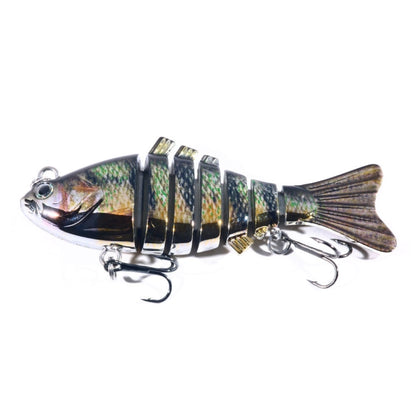 HENGJIA 10cm 24g Appât de pêche bionique multi-sections en plastique galvanisé, JM060 (3), JM060 (4), JM060 (5), JM060 (6), JM060 (1), JM060 (2)