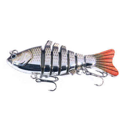 HENGJIA 10cm 24g Appât de pêche bionique multi-sections en plastique galvanisé, JM060 (3), JM060 (4), JM060 (5), JM060 (6), JM060 (1), JM060 (2)